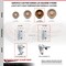 Service Caster 5 Inch High Temp Phenolic Wheel Swivel 7/8 Inch Square Stem Caster Set Brake SCC SCC-SQ20S514-PHSHT-TLB-78-4 - alternate 4